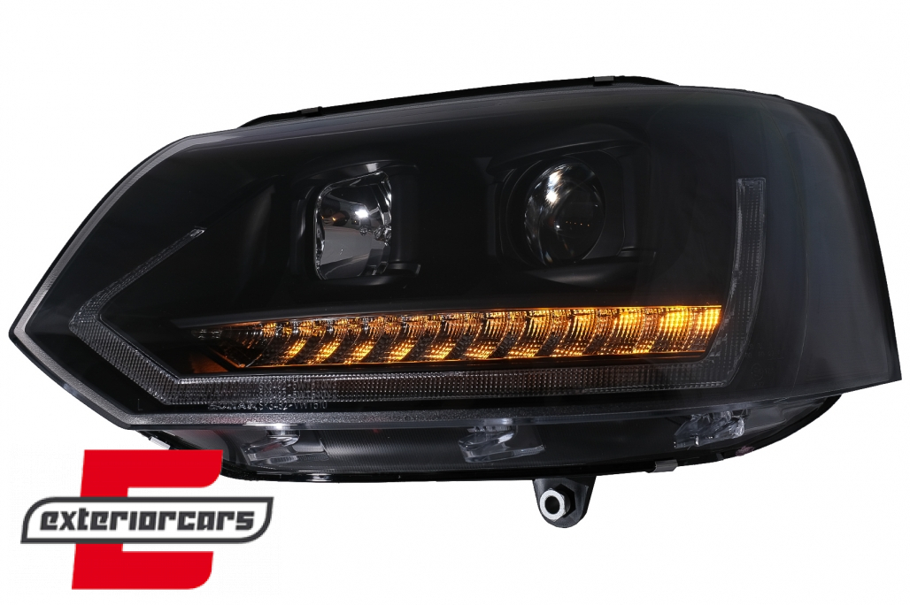 LED prednja svjetla TubeLight SEQ žmigavci (crna) / VW T5.1 (2010-2015) - Slika 9