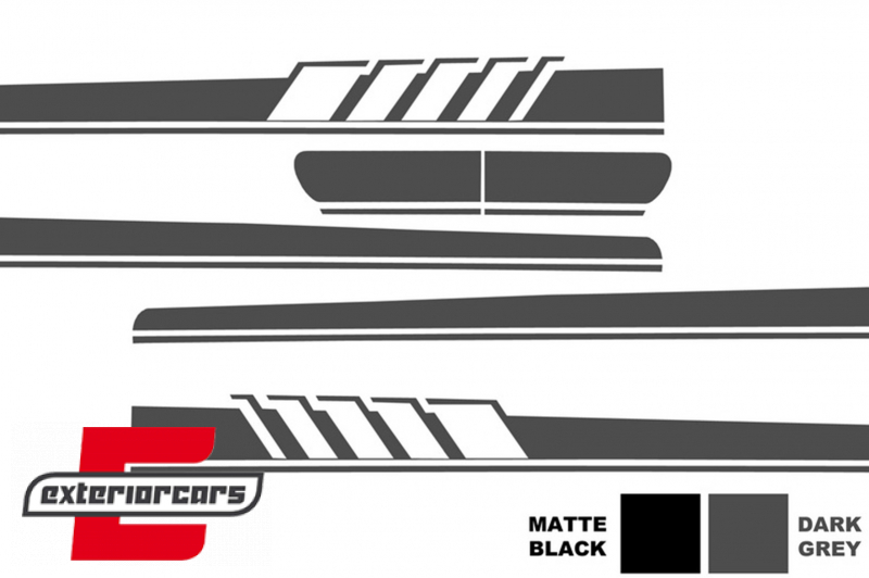 Naljepnice C63 AMG Edition 1 dizajn (tamno siva) / MERCEDES C205 Coupe A205 Cabrio (2014-2020) - Slika 10
