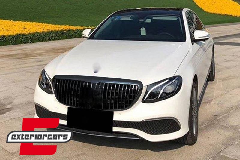 Prednja maska Maybach dizajn (piano crna) / Mercedes E-klasa W213 S213 C238 A238 (2016-2019) - Slika 5