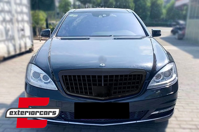 Prednja maska Maybach dizajn (piano crna) / Mercedes S-klasa W221 Facelift (2010-2013) - Slika 5