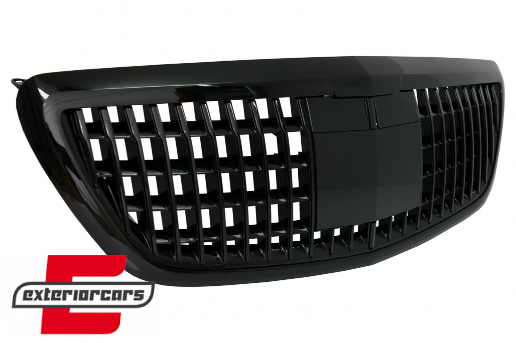 Prednja maska Maybach dizajn (piano crna) / Mercedes S-klasa W222 X222 (2014-2020) - Slika 2
