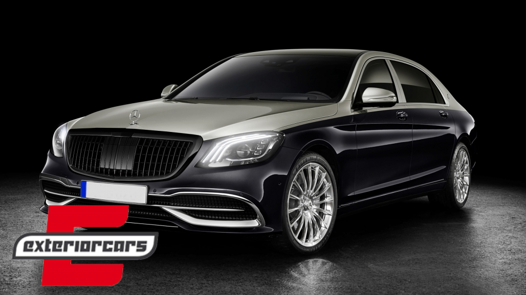 Prednja maska Maybach dizajn (piano crna) / Mercedes S-klasa W222 X222 (2014-2020) - Slika 5