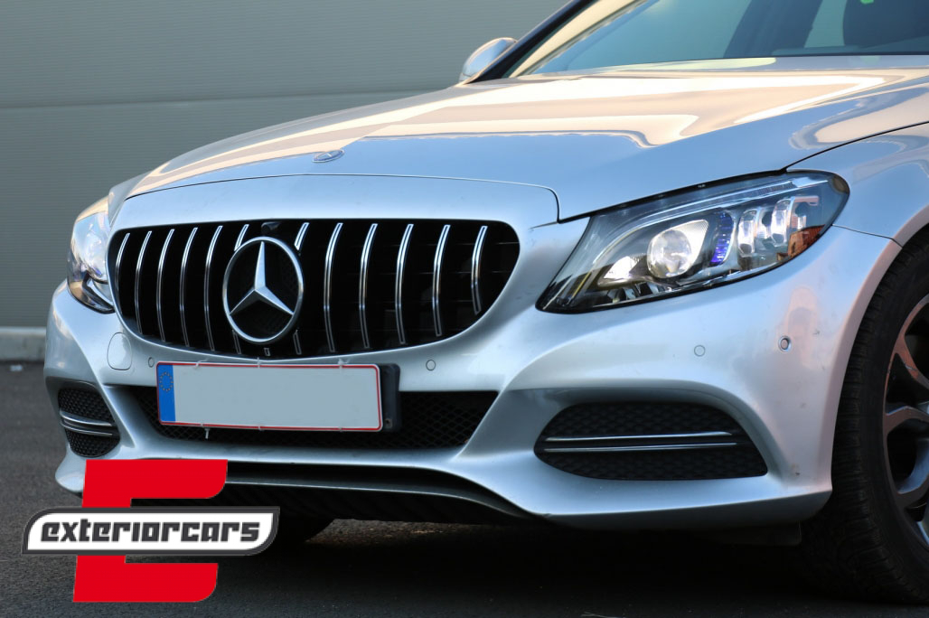 Prednja maska GT-R Panamericana dizajn 360° (chrome) / Mercedes C-klasa W205 S205 A205 C205 (2014-2018) - Slika 9