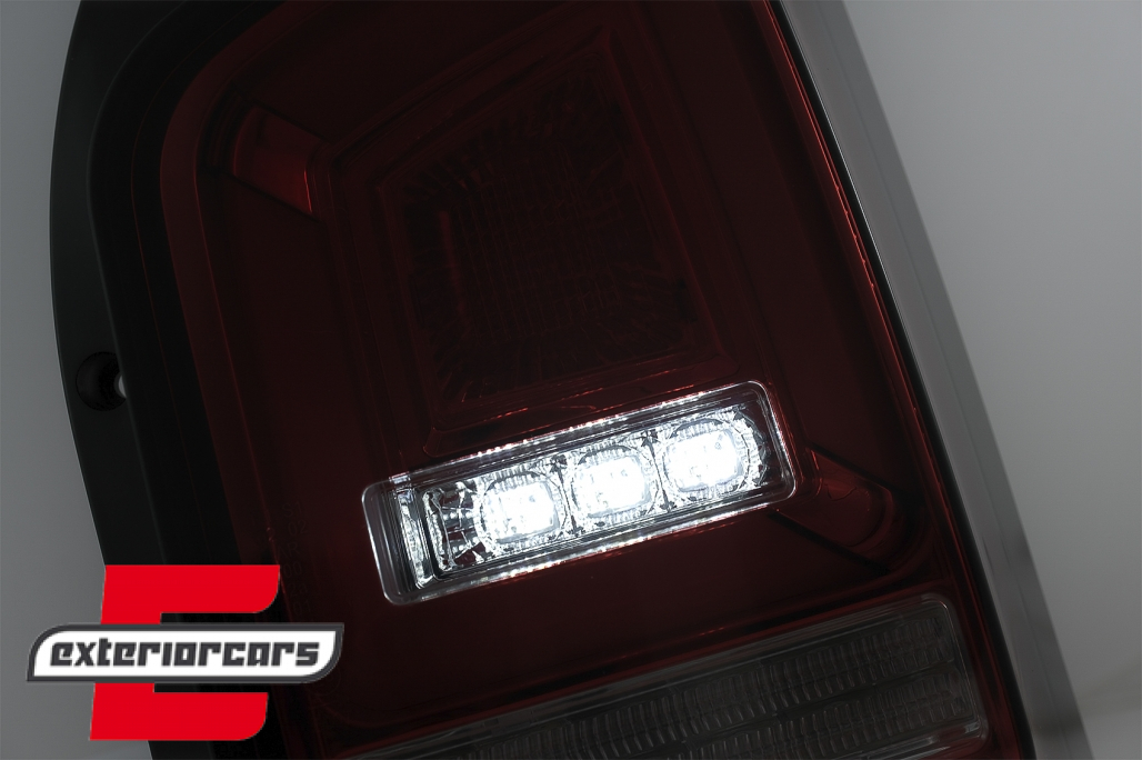 Full LED stražnja svjetla LedBar SEQ žmigavci (crvena/kristal) / Volkswagen T5.1 (04.2010-2015) - Slika 16