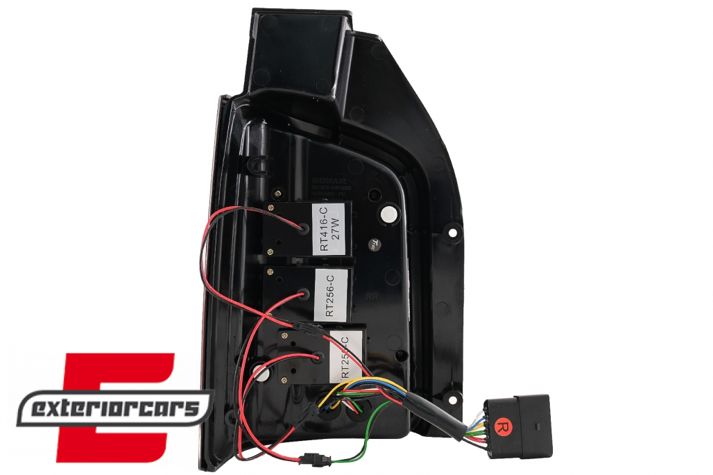 Full LED stražnja svjetla LedBar SEQ žmigavci (crvena/kristal) / Volkswagen T5.1 (04.2010-2015) - Slika 19