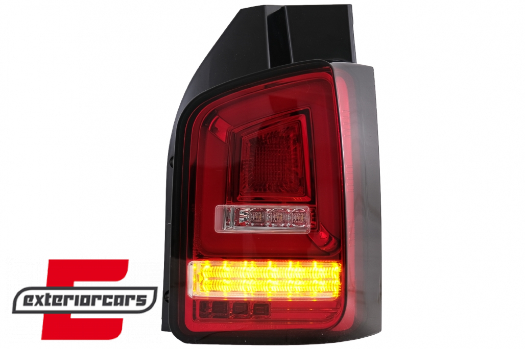 Full LED stražnja svjetla LedBar SEQ žmigavci (crvena/kristal) / Volkswagen T5.1 (04.2010-2015) - Slika 12