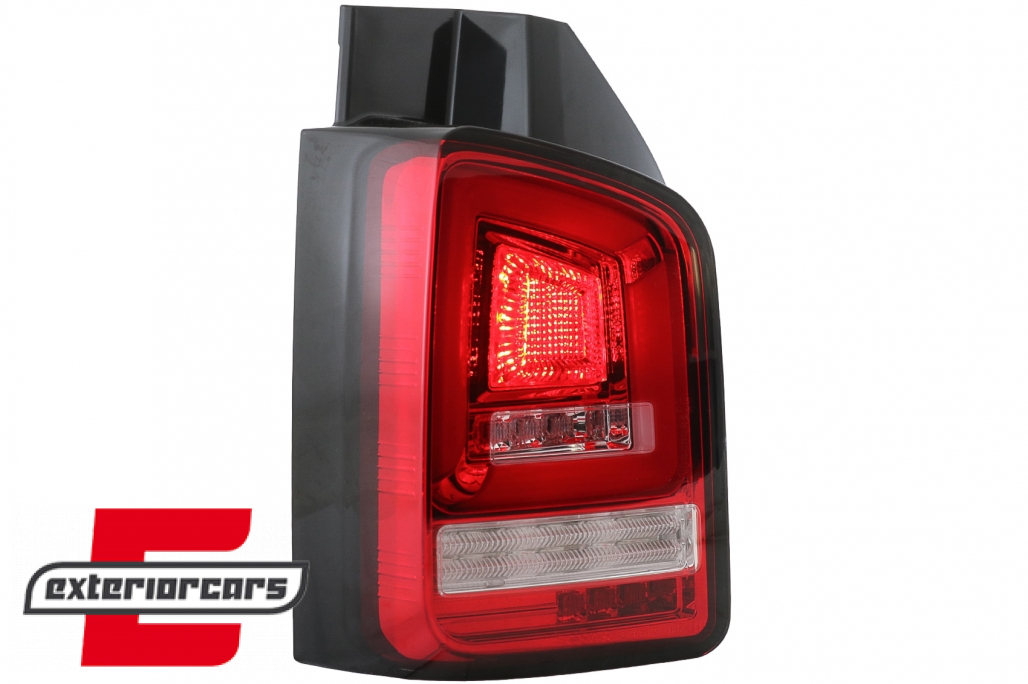 Full LED stražnja svjetla LedBar SEQ Žmigavci (crvena/kristal) / Volkswagen T5 (04.2003-2009) - Slika 15