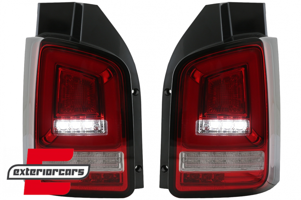 Full LED stražnja svjetla LedBar SEQ Žmigavci (crvena/kristal) / Volkswagen T5 (04.2003-2009) - Slika 17