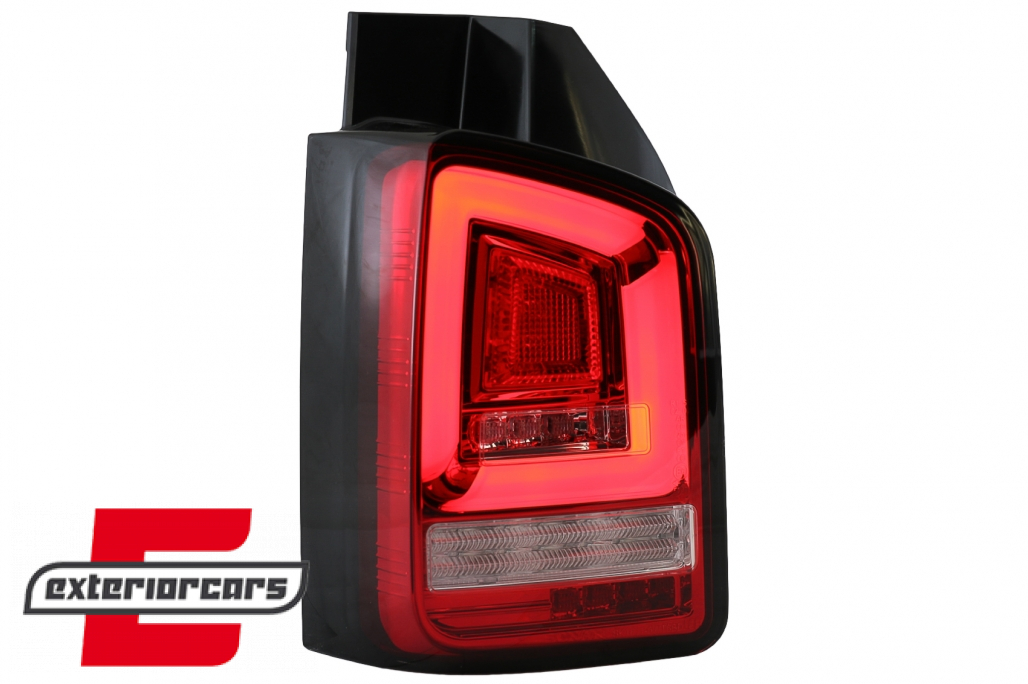 Full LED stražnja svjetla LedBar SEQ Žmigavci (crvena/kristal) / Volkswagen T5 (04.2003-2009) - Slika 5