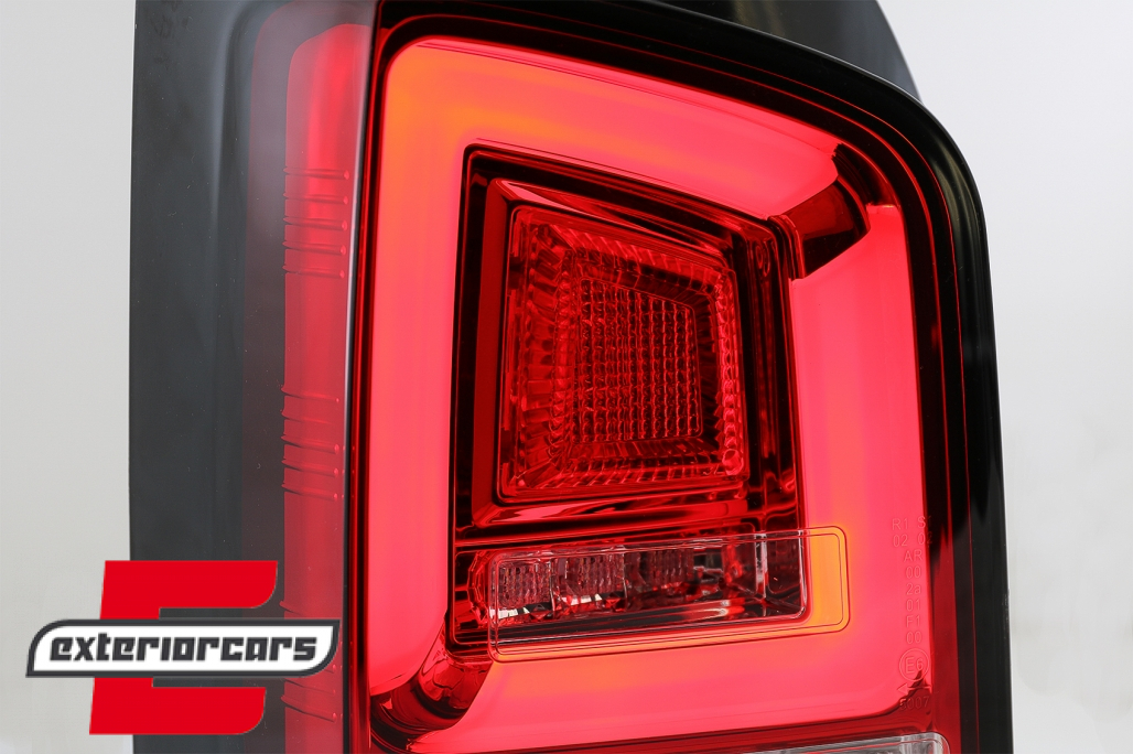 Full LED stražnja svjetla LedBar SEQ Žmigavci (crvena/kristal) / Volkswagen T5 (04.2003-2009) - Slika 6