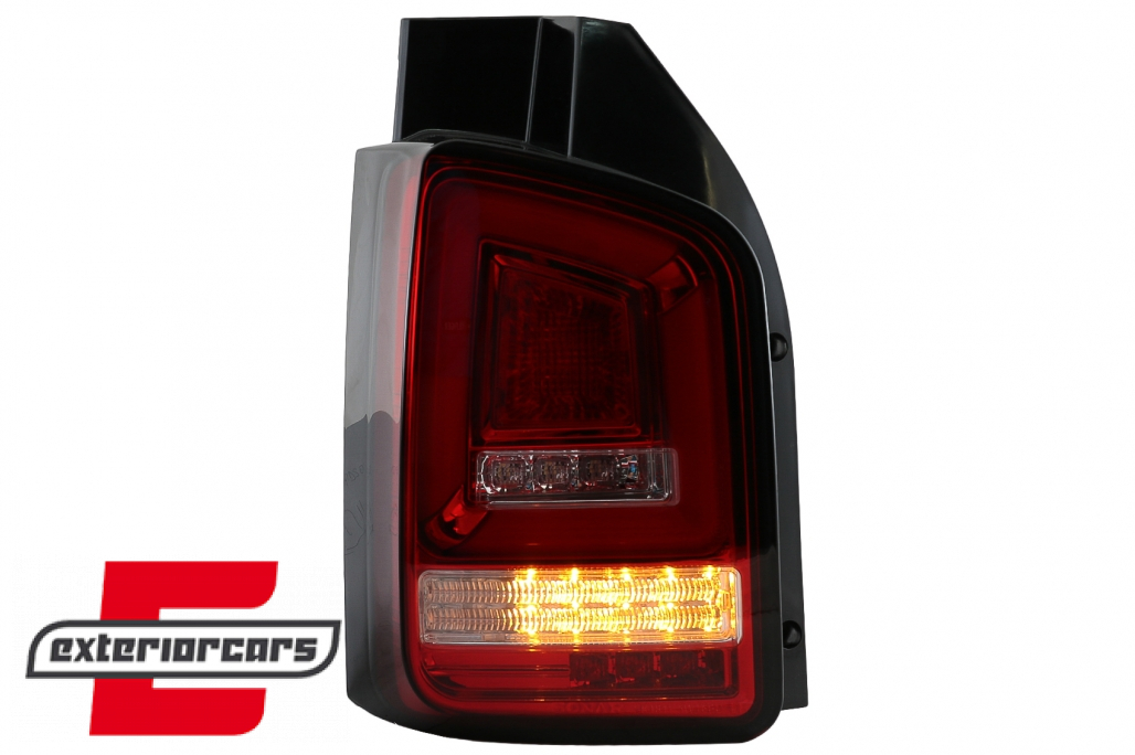 Full LED stražnja svjetla LedBar SEQ Žmigavci (crvena/kristal) / Volkswagen T5 (04.2003-2009) - Slika 8