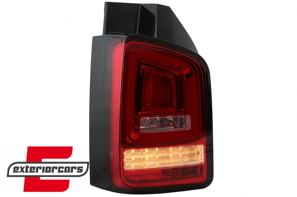 Full LED stražnja svjetla LedBar SEQ Žmigavci (crvena/kristal) / Volkswagen T5 (04.2003-2009) - Slika 9