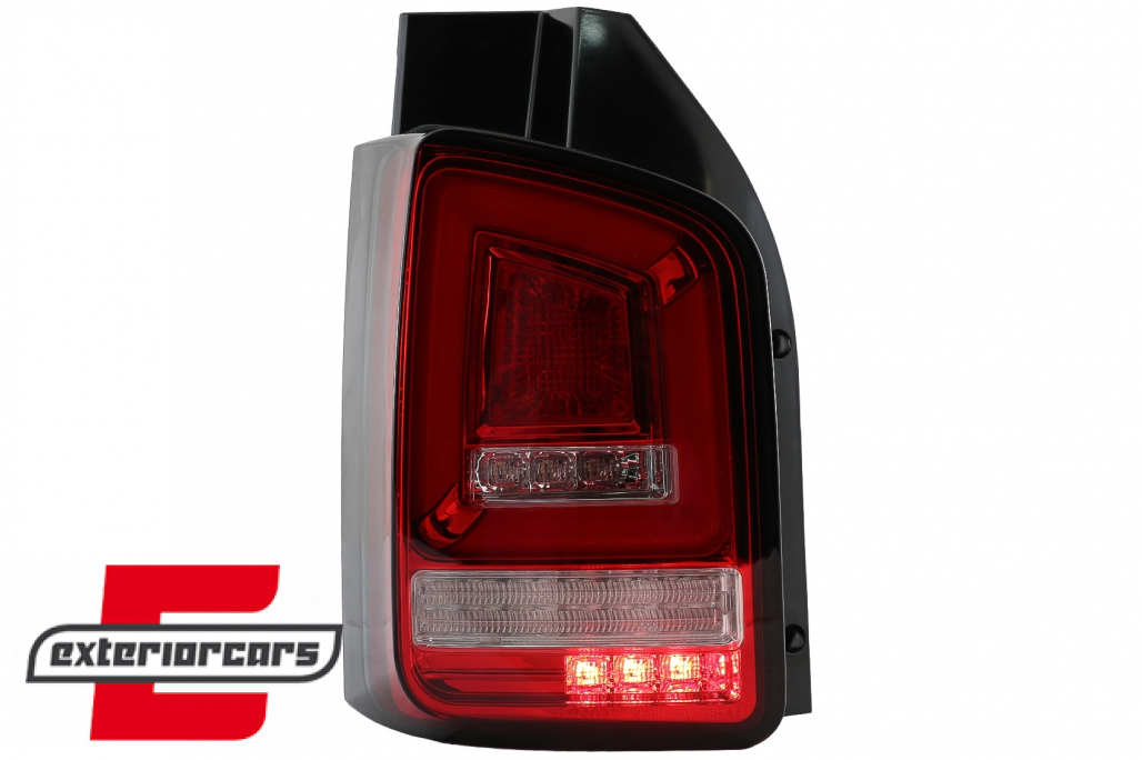 Full LED stražnja svjetla LedBar SEQ Žmigavci (crvena/kristal) / Volkswagen T5 (04.2003-2009) - Slika 11