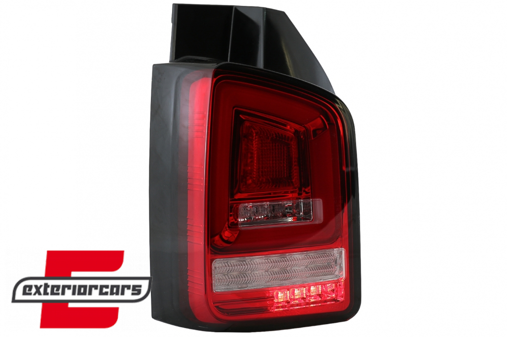 Full LED stražnja svjetla LedBar SEQ Žmigavci (crvena/kristal) / Volkswagen T5 (04.2003-2009) - Slika 12