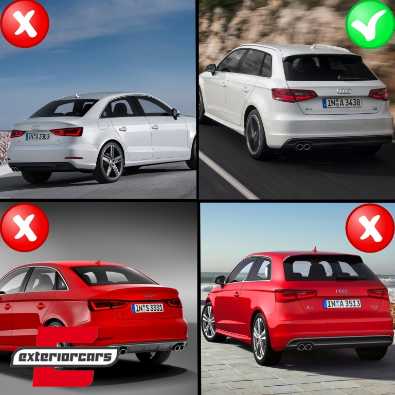 Difuzor zraka & nastavci auspuha S3 dizajn / Audi A3 8V Hatchback Sportback (2012-2015) - Slika 16