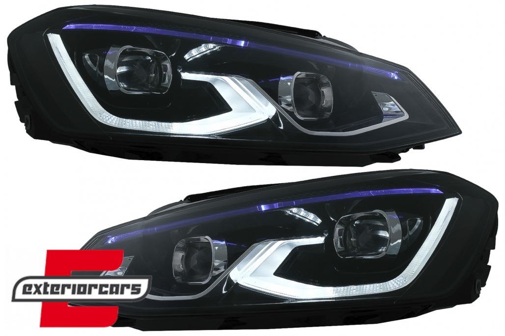 Full LED prednja svjetla (crna) / VW Golf 7 VII (2012-2017) - Slika 2