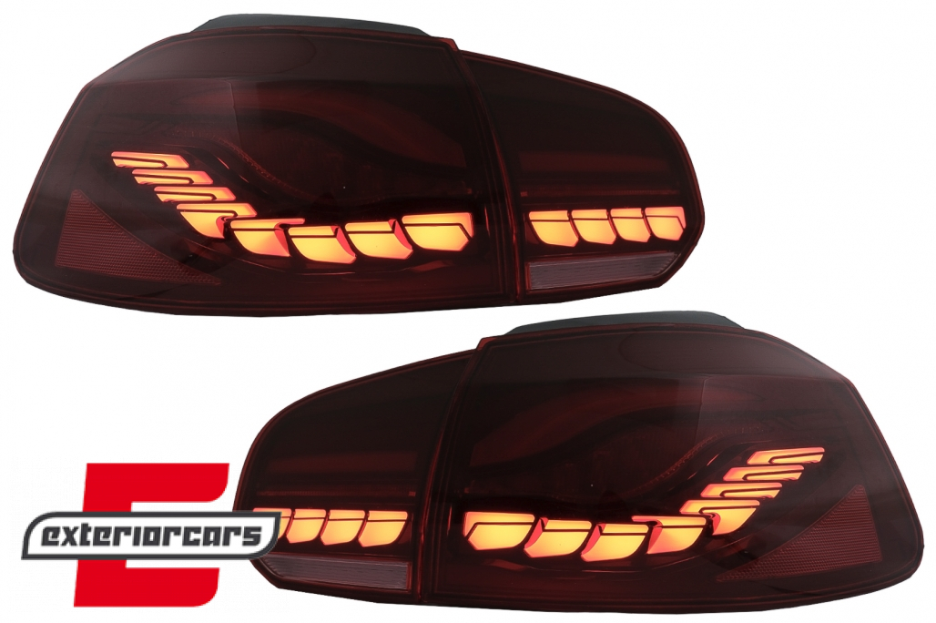 OLED Full LED stražnja svjetla SEQ žmigavci (crvena) / VW Golf 6 VI (2008-2013) - Slika 2