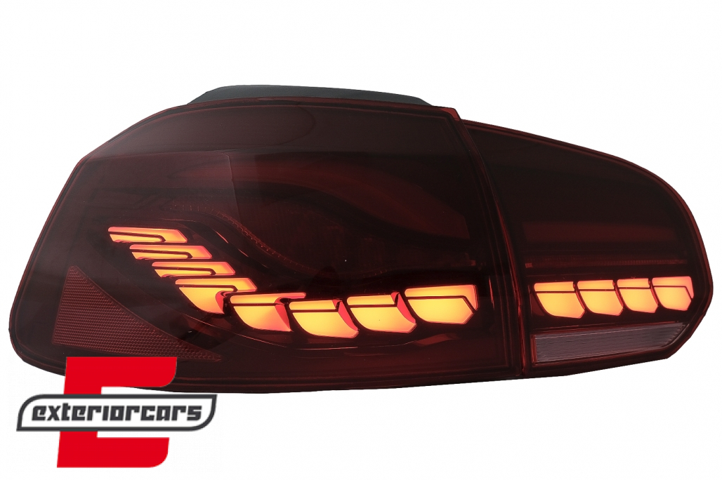 OLED Full LED stražnja svjetla SEQ žmigavci (crvena) / VW Golf 6 VI (2008-2013) - Slika 3
