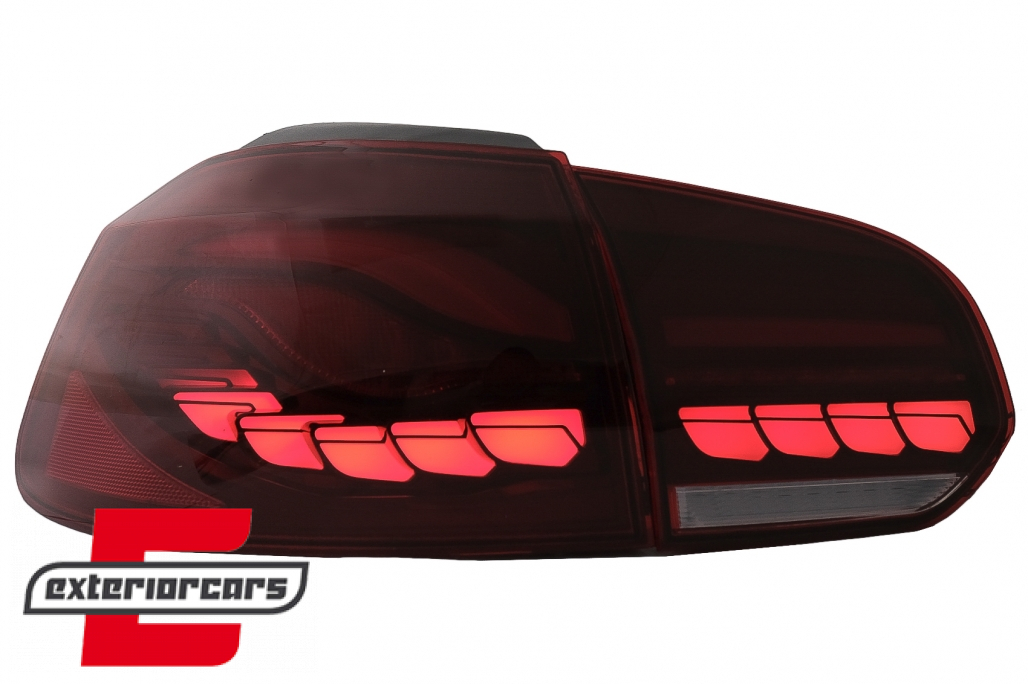 OLED Full LED stražnja svjetla SEQ žmigavci (crvena) / VW Golf 6 VI (2008-2013) - Slika 4
