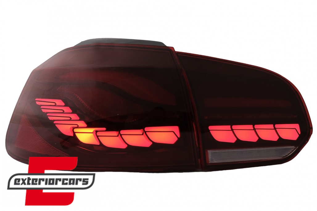 OLED Full LED stražnja svjetla SEQ žmigavci (crvena) / VW Golf 6 VI (2008-2013) - Slika 5