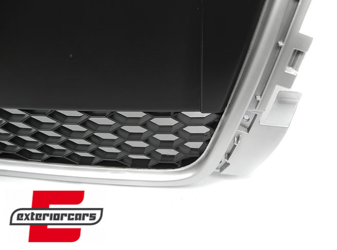 Prednja maska RS3 dizajn (srebrna/crna) / Audi A3 S3 8P Facelift (2007-2012) - Slika 3