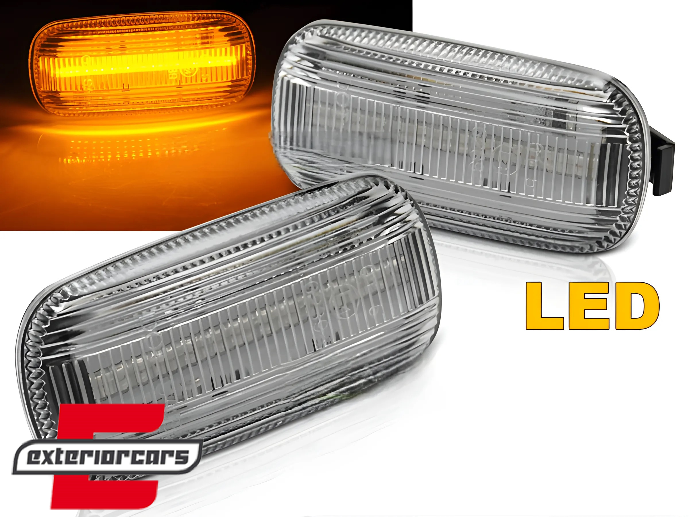 LED bočni žmigavci (bijela) / AUDI A3 (2003-2012) A4 S4 RS4 (2001-2008) A6 (2004-2011)