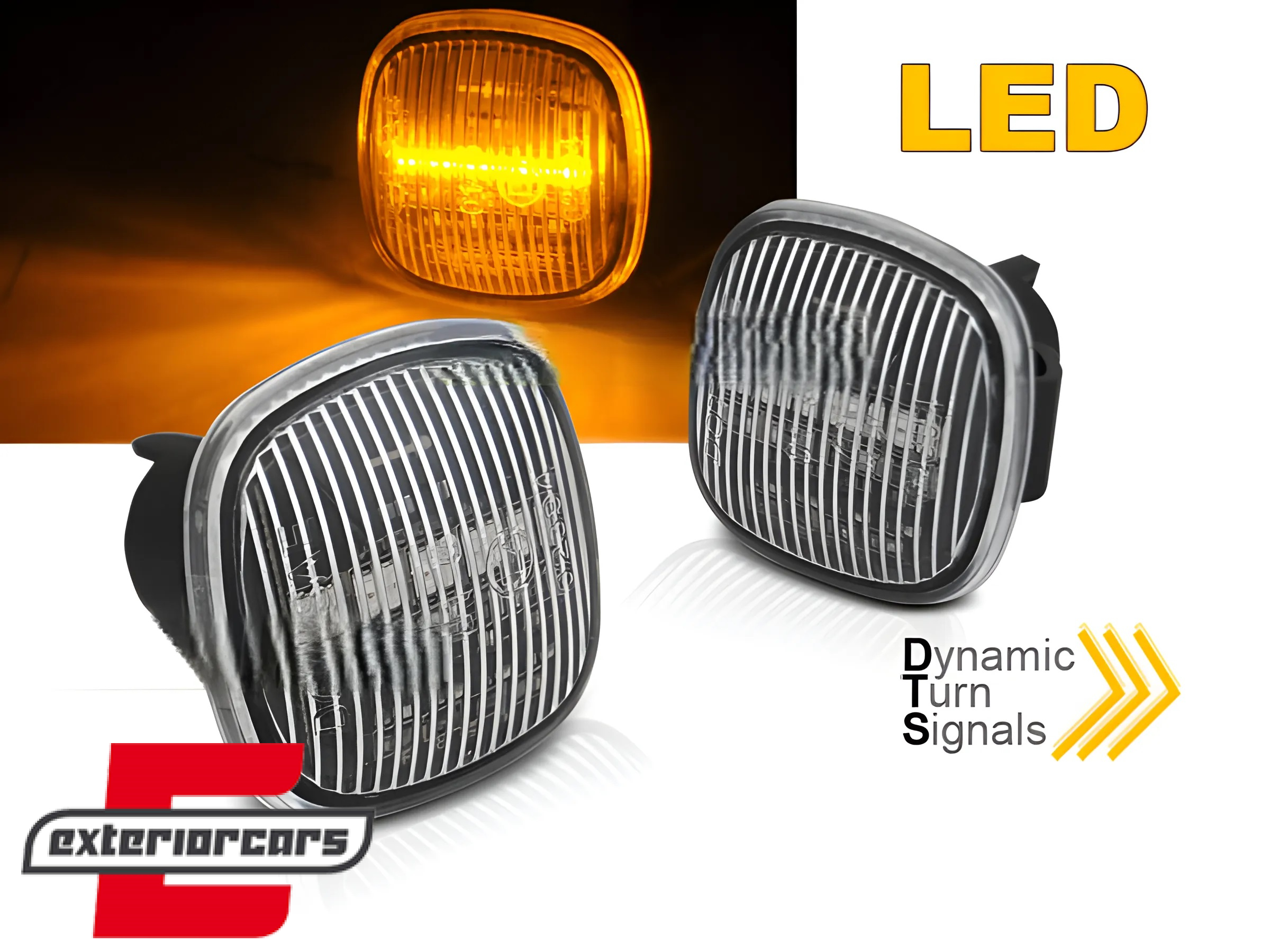 Bočni žmigavci LED SEQ (bijela) / AUDI A3 (1996-2000) A4 (1994-1998) ŠKODA FABIA (2000-2004) OCTAVIA (1997-2004)