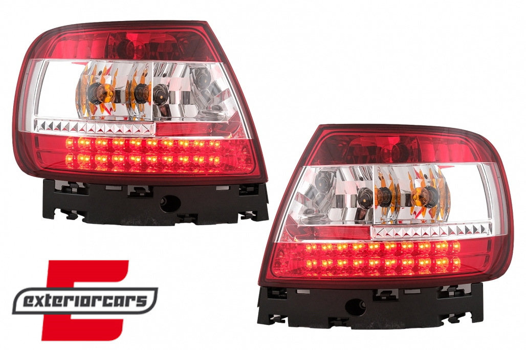 LED stražnja svjetla (crvena/kristal) / Audi A4 B5 (1994-09.2000) limuzina - Slika 5