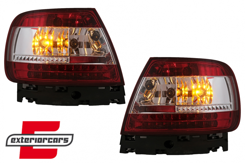 LED stražnja svjetla (crvena/kristal) / Audi A4 B5 (1994-09.2000) limuzina - Slika 7