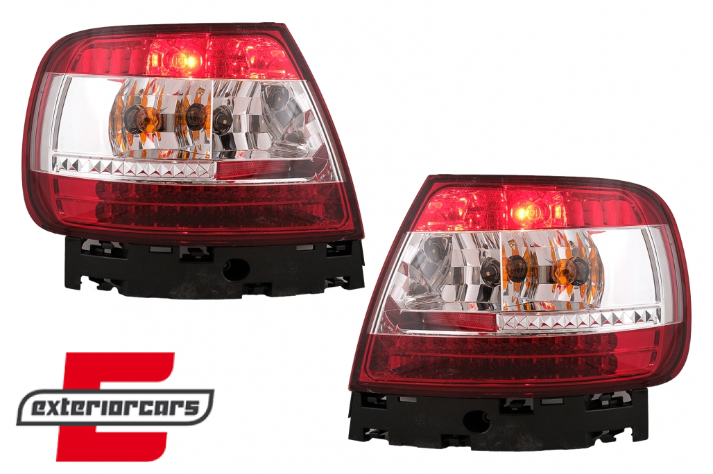 LED stražnja svjetla (crvena/kristal) / Audi A4 B5 (1994-09.2000) limuzina - Slika 9