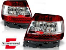 LED stražnja svjetla (crvena/kristal) / Audi A4 B5 (1994-09.2000) limuzina