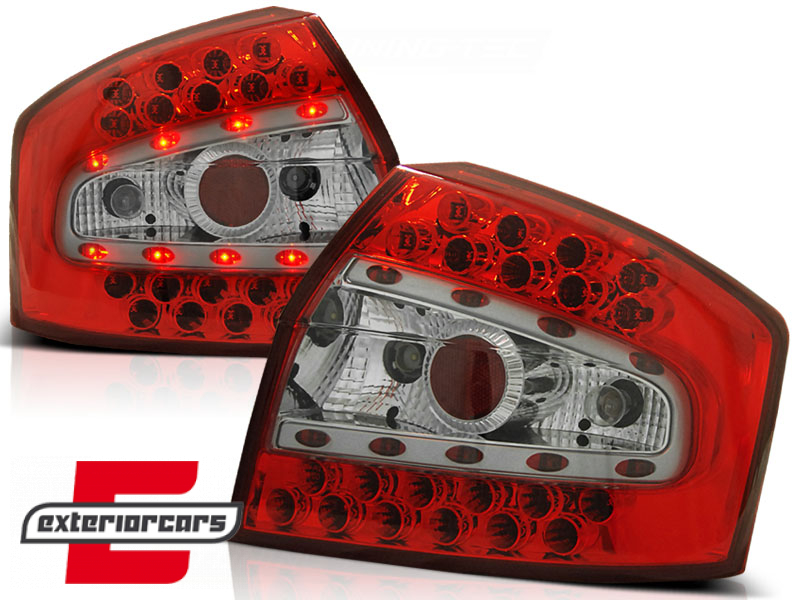 LED stražnja svjetla (crvena/kristal) / Audi A4 B6 (2000-2004) limuzina - Slika 2
