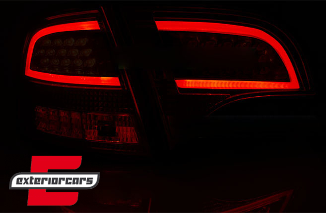LED stražnja svjetla LightBar dizajn (crvena/kristal) / Audi A4 B7 (2004-2008) karavan - Slika 3