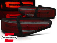 Full LED stražnja svjetla SEQ žmigavci (crvena/smoke) / AUDI A4 B8 limuzina (2012-2015)