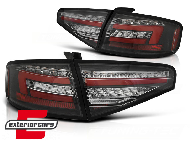 Full LED stražnja svjetla SEQ žmigavci (crvena/crna) / Audi A4 B8 limuzina (2012-2015) - Slika 2
