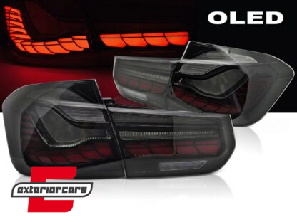 OLED stražnja svjetla SEQ žmigavci (smoke) / BMW serije 3 F30 F35 F80 (2011-2019)