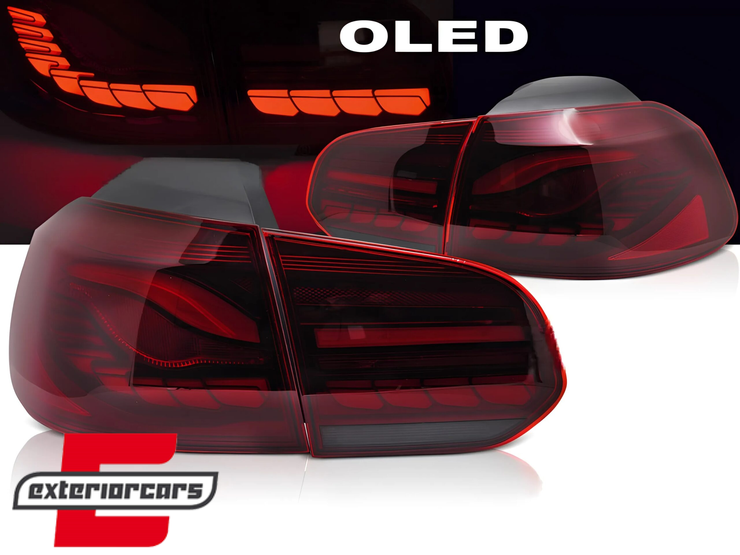 OLED Full LED stražnja svjetla SEQ žmigavci (crvena) / VW Golf 6 VI (2008-2013)