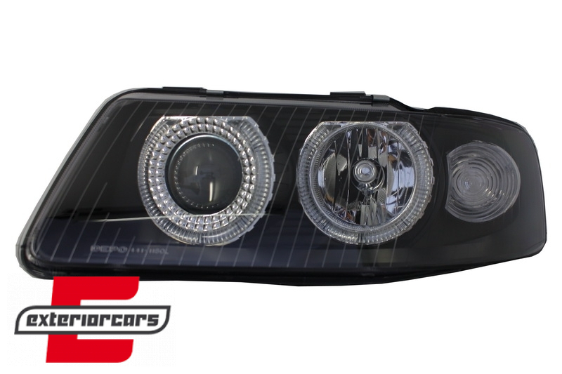 Prednja svjetla Angel Eyes (crna) / Audi A3 (2000-2003) - Slika 4
