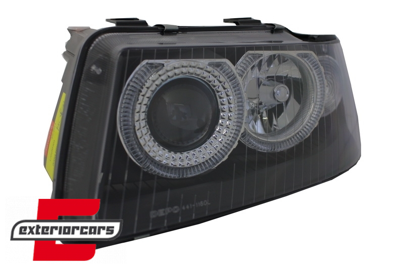 Prednja svjetla Angel Eyes (crna) / Audi A3 (2000-2003) - Slika 5