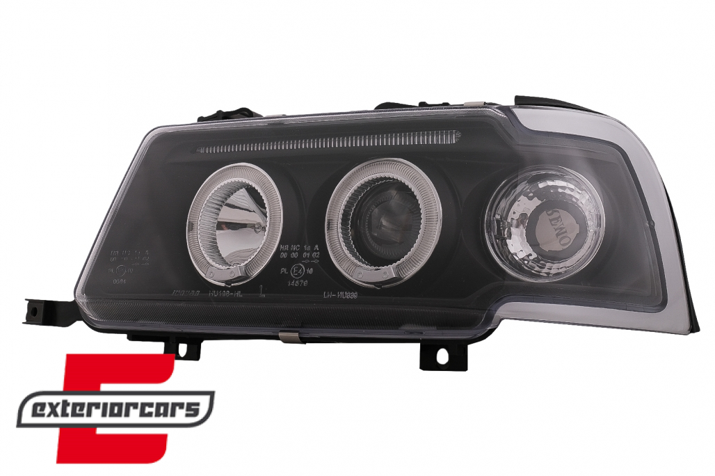 Prednja svjetla Angel Eyes (crna) / Audi 80 B4 (1991-1996) - Slika 16