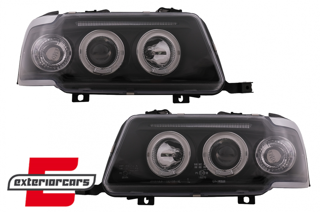 Prednja svjetla Angel Eyes (crna) / Audi 80 B4 (1991-1996) - Slika 17