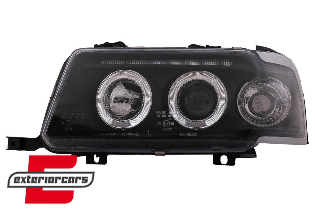 Prednja svjetla Angel Eyes (crna) / Audi 80 B4 (1991-1996) - Slika 3