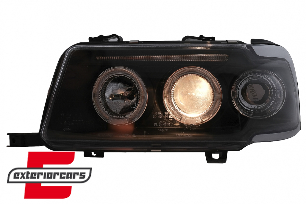 Prednja svjetla Angel Eyes (crna) / Audi 80 B4 (1991-1996) - Slika 6