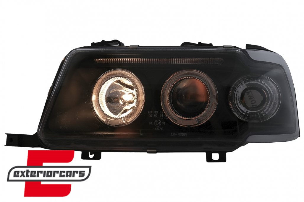 Prednja svjetla Angel Eyes (crna) / Audi 80 B4 (1991-1996) - Slika 9