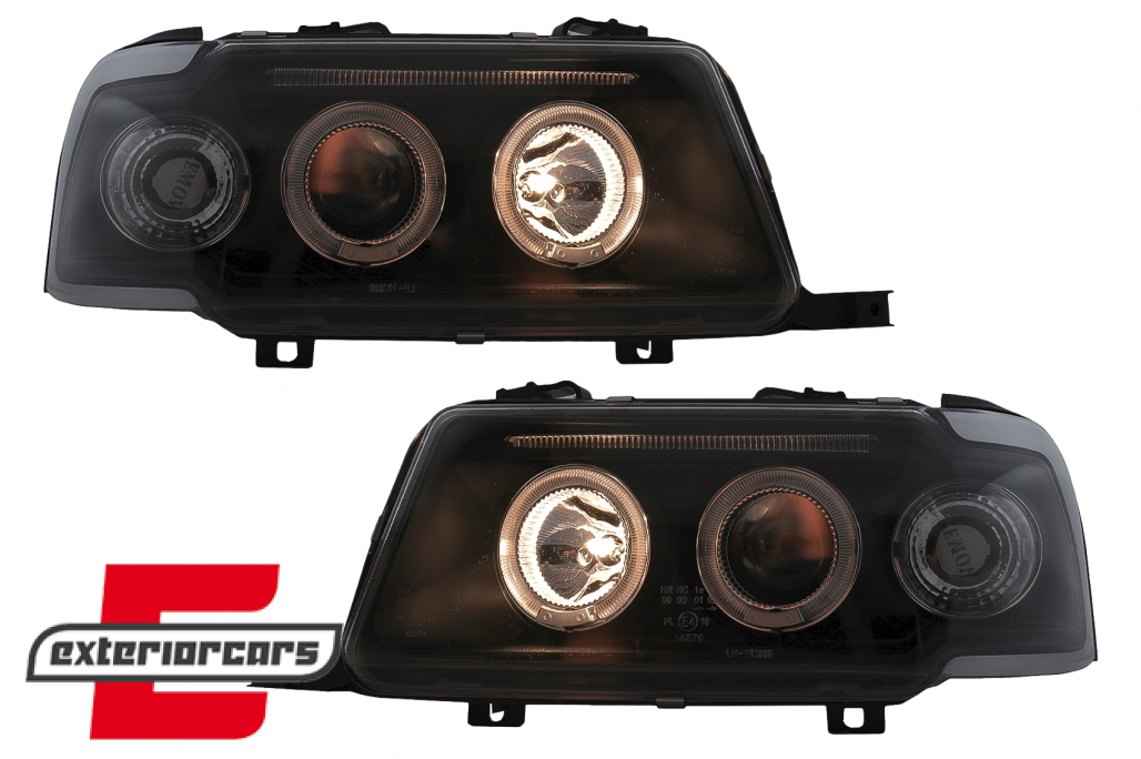 Prednja svjetla Angel Eyes (crna) / Audi 80 B4 (1991-1996) - Slika 10
