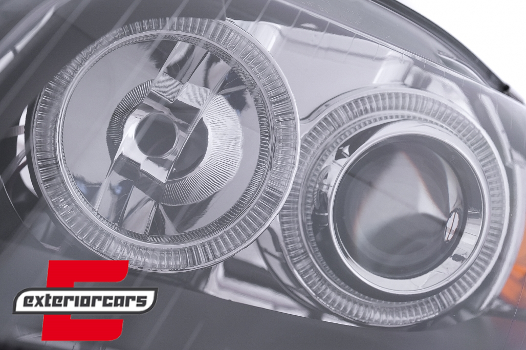 Prednja svjetla Angel Eyes (crna) / Audi A4 B7 (2004-2008) - Slika 7