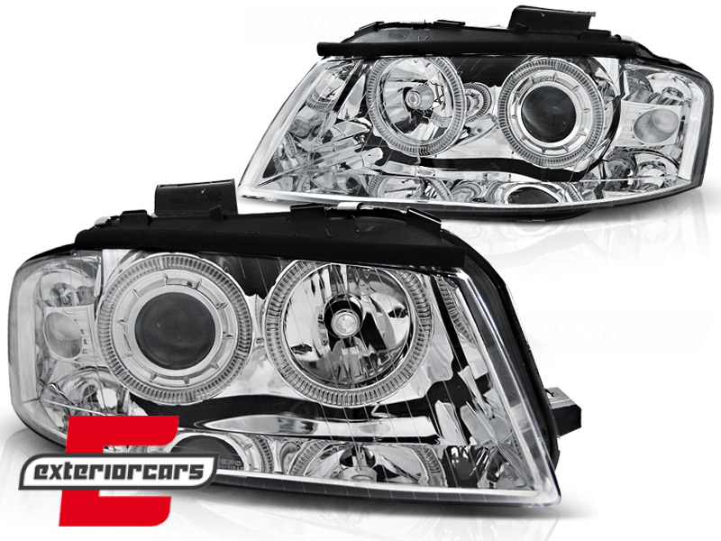 Prednja svjetla Angel Eyes (chrome) / Audi A3 8P 8PA (2003-2008) - Slika 2