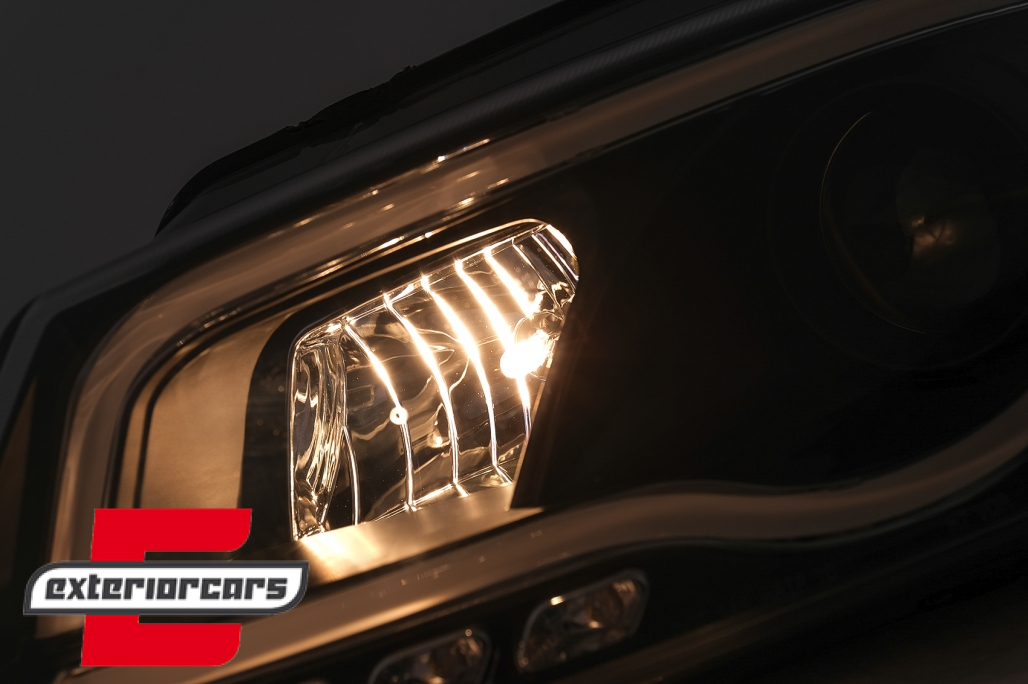 Prednja svjetla LED TubeLight DRL (crna) / Audi A3 8P Facelift Hatchback Sportback (2008-2012) - Slika 11