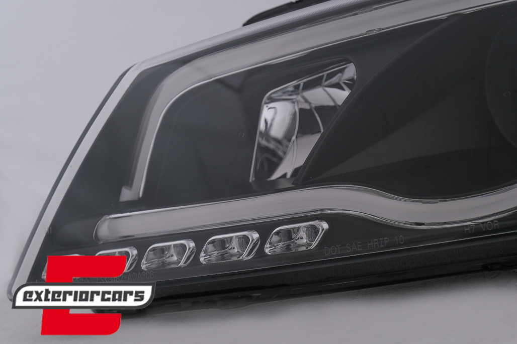 Prednja svjetla LED TubeLight DRL (crna) / Audi A3 8P Facelift Hatchback Sportback (2008-2012) - Slika 14