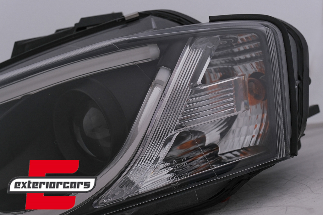 Prednja svjetla LED TubeLight DRL (crna) / Audi A3 8P Facelift Hatchback Sportback (2008-2012) - Slika 15